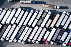 HGV Lorry Park UK Drivers Shortage