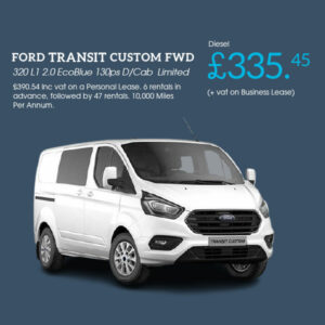 Ford Transit Custom L1 DCab Van Leasing deal Feb2022