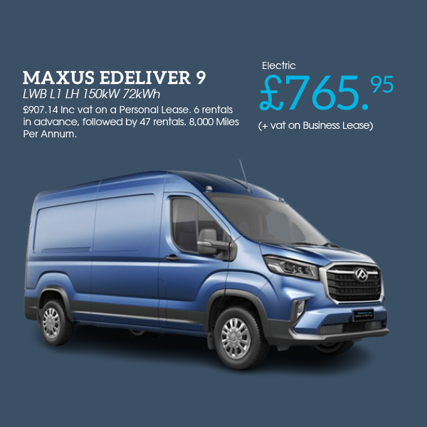 MAXUS EDELIVER 9 LWB L1 LH 150kW 72kWh