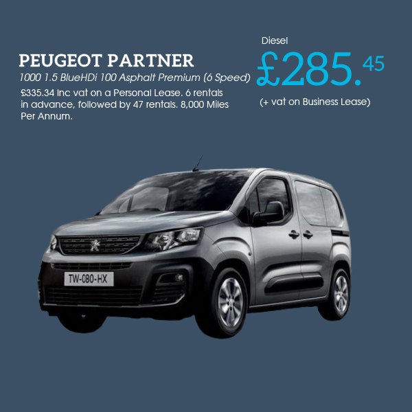 Concept Vehicle Leasing deal for Peugeot Partner Van