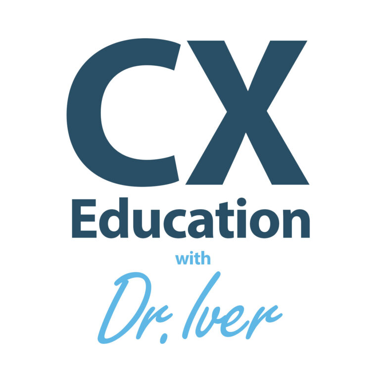 the official logo of CX Education with Dr. Iver