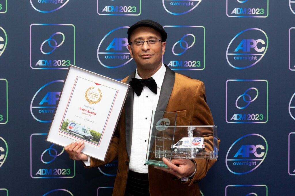 The APC Awards Driver of the Year Award Winner Asim Bashir