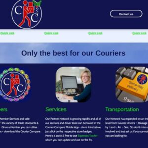 a screenshot of the Courier compare network ccn website