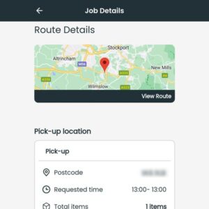 a screenshot of the DeliveryApp load details page
