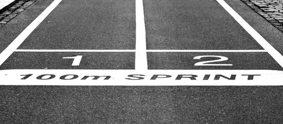 sprint race start line