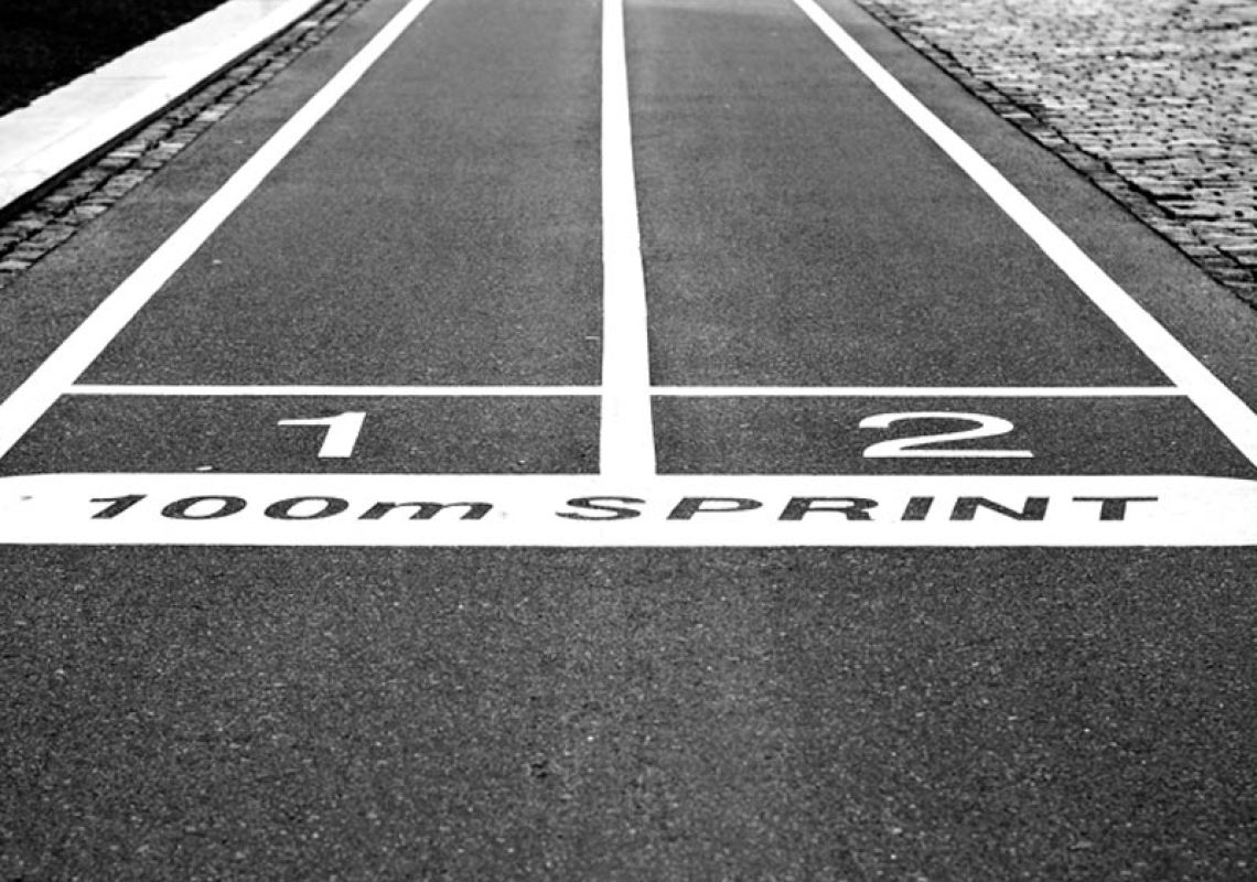 sprint race start line